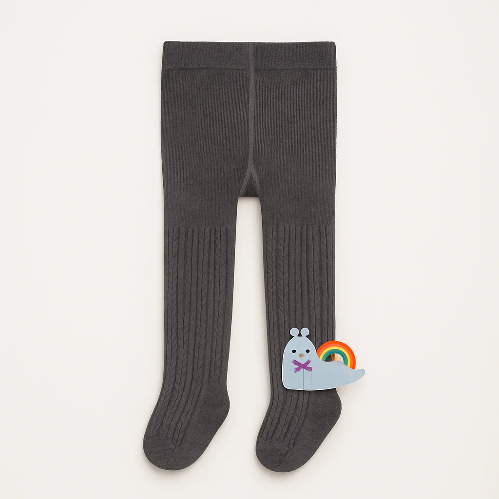 Girls Leggings Snail Dark Grey - Sunshine