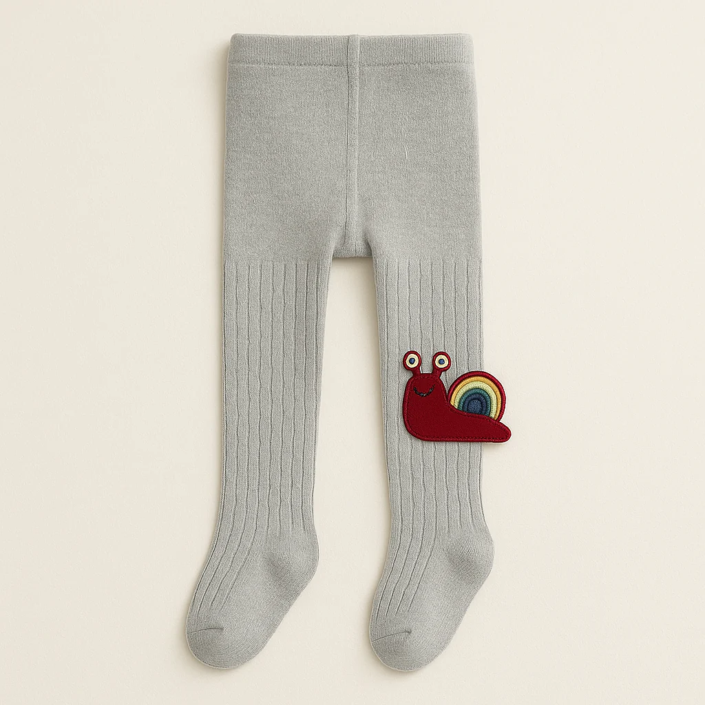 Girls Leggings Snail Grey - Sunshine