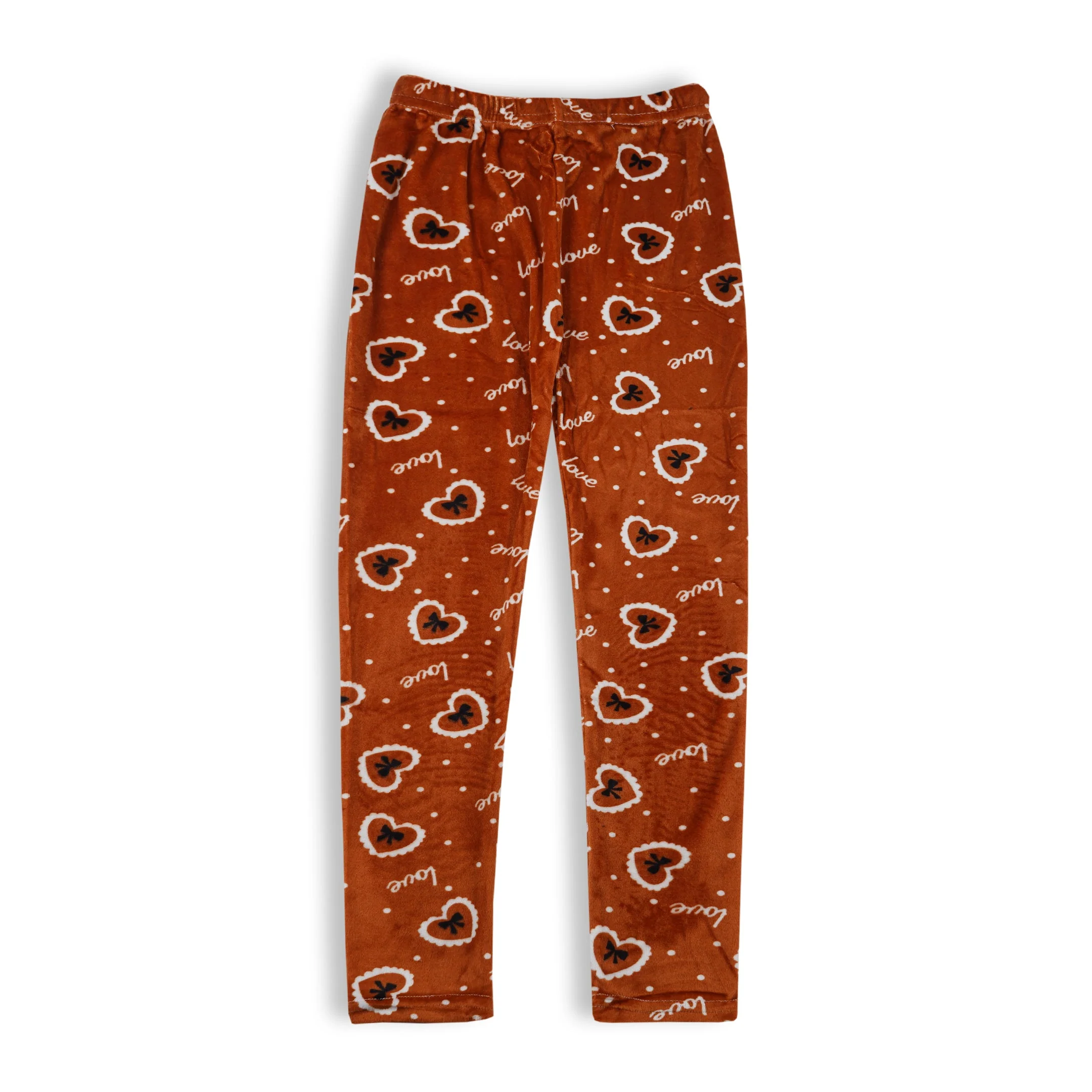 Girls Polyester Tights Love Brown - Sunshine