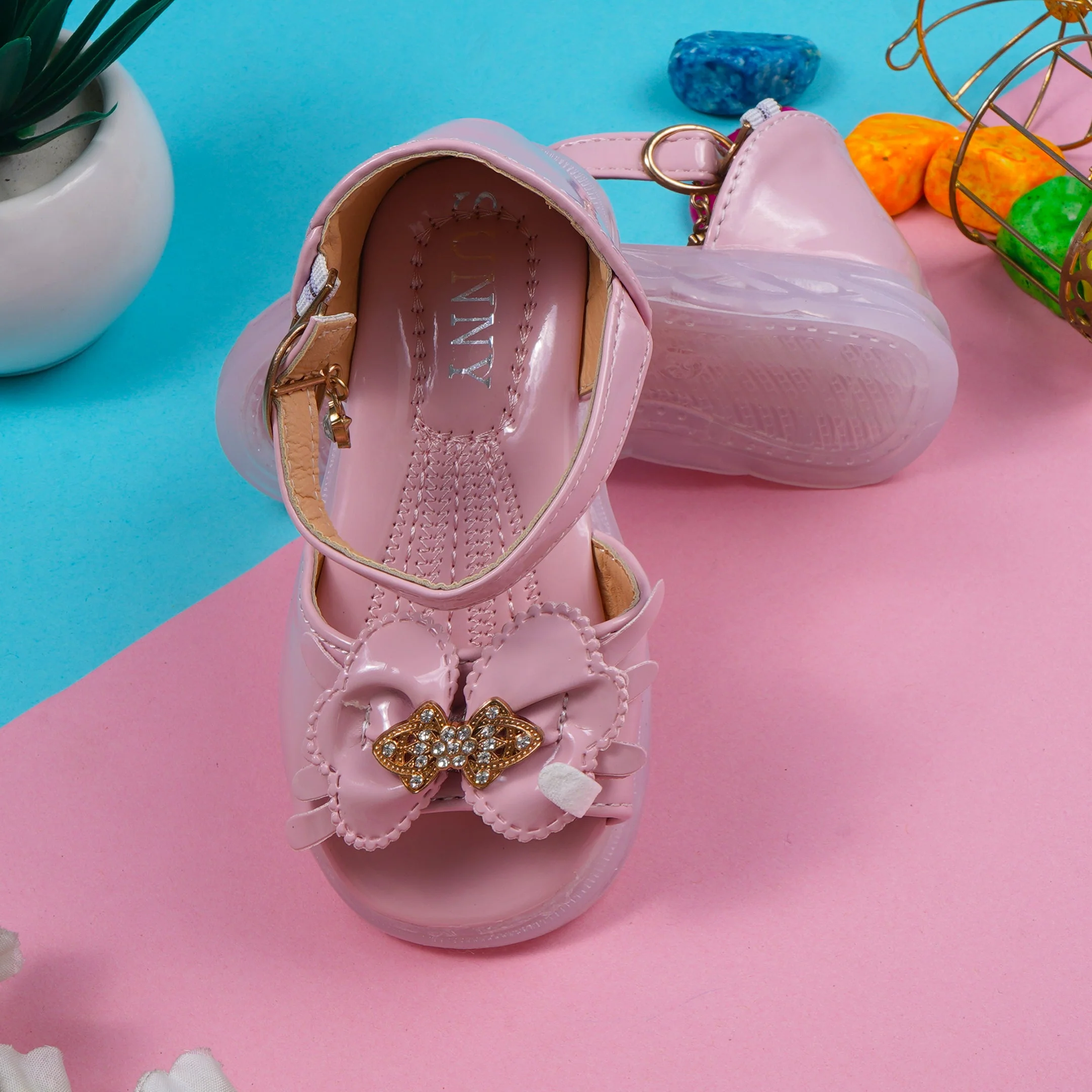 Girls Sandal Butterfly Pink - Sunshine - Image 2