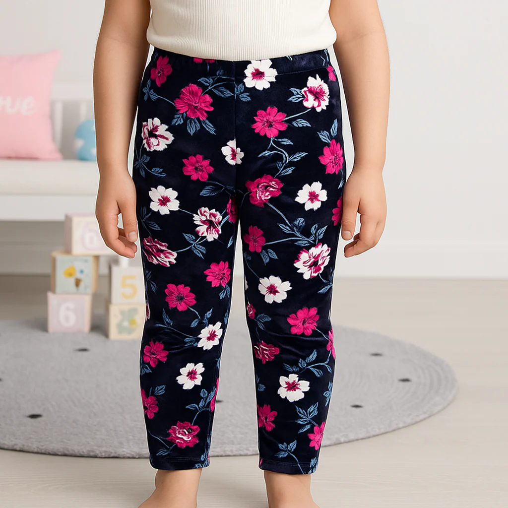 Girls Tights Flower Pink - Sunshine - Image 2