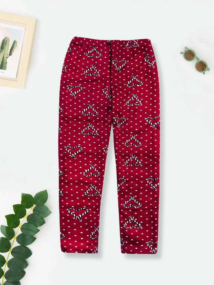 Girls Tights Polka Dots Maroon - Sunshine