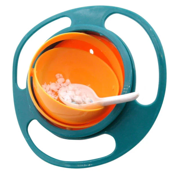 Gyro Bowl Anti Spill Bowl - Sunshine