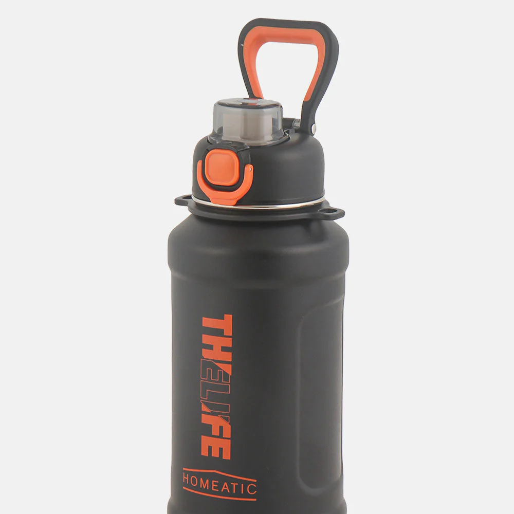 Homeatic Steel Water Bottle 1000 Ml Black - Image 3