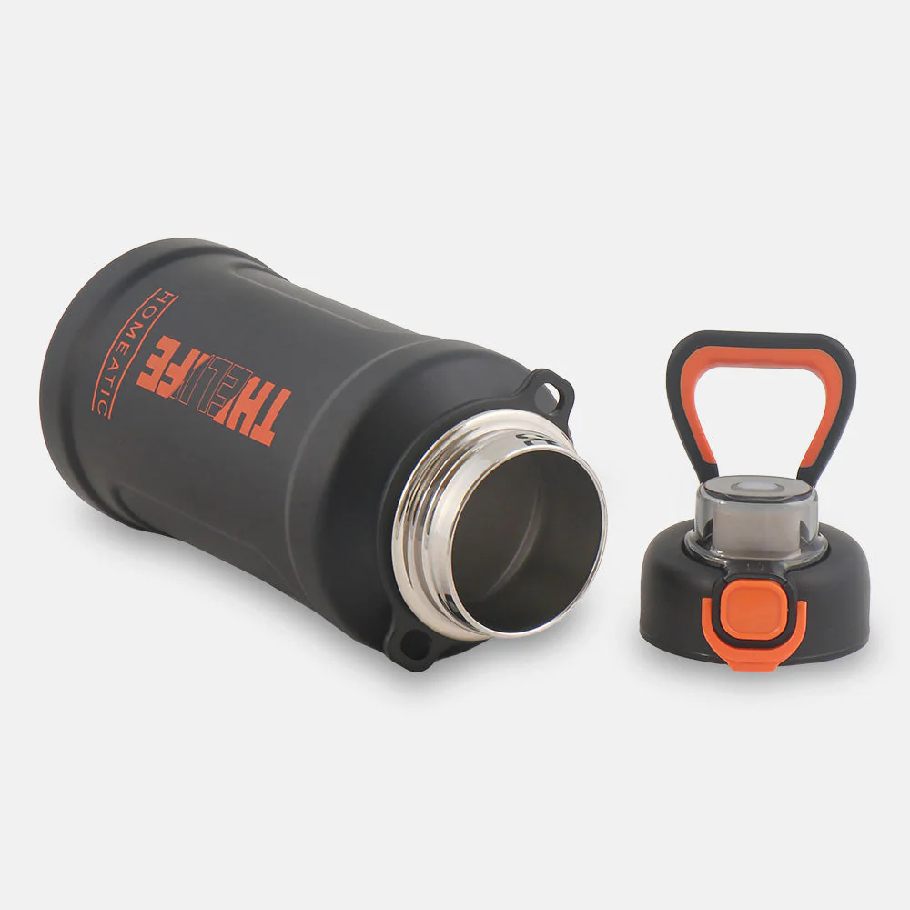 Homeatic Steel Water Bottle 1000 Ml Black - Image 5