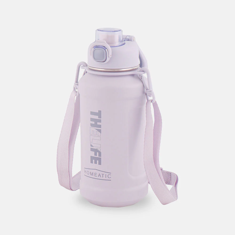 Homeatic Steel Water Bottle 1000 Ml Purple - Image 2