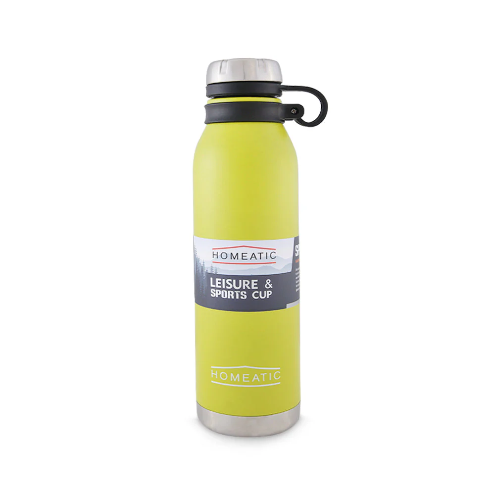 Homeatic Steel Water Bottle 750 Ml Yellow