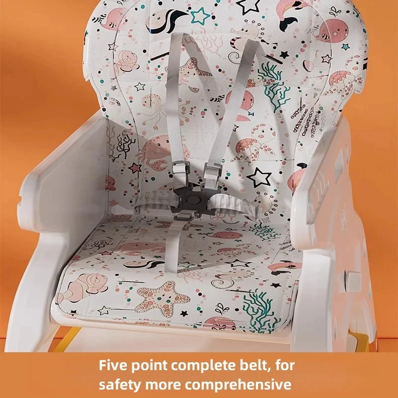 Infantes Baby Detachable Combined Growth Dining Chair Orange - Image 2