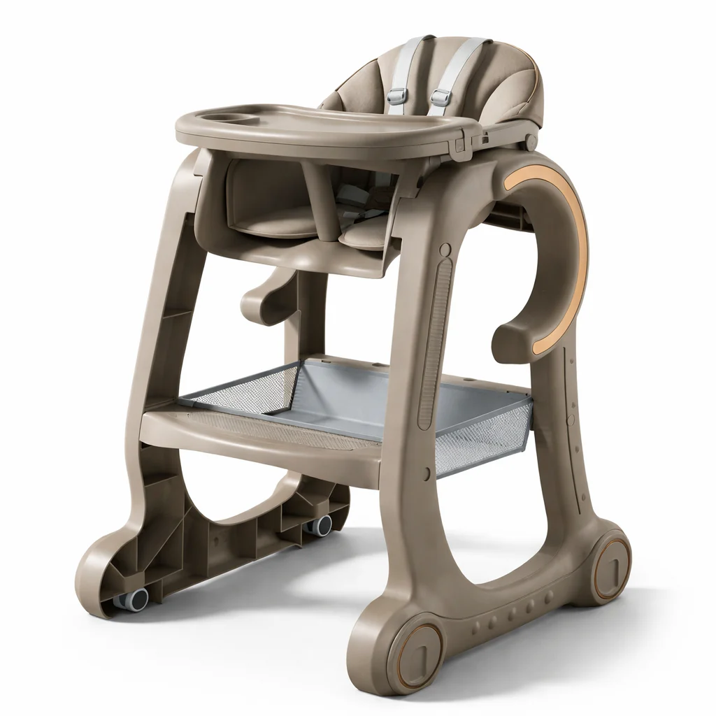 Infantes Baby Feeding Highchair Brown