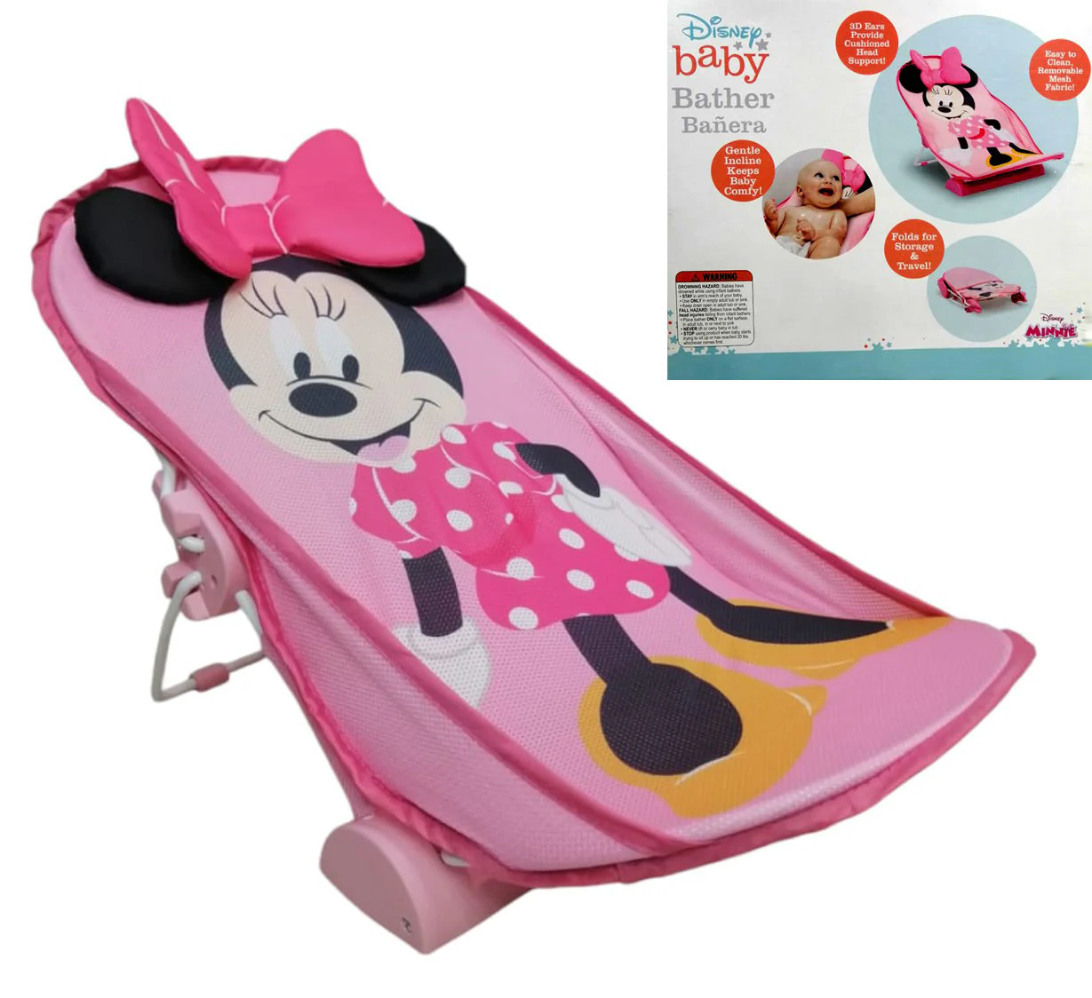 Infantes Baby Foldable Bather Pink