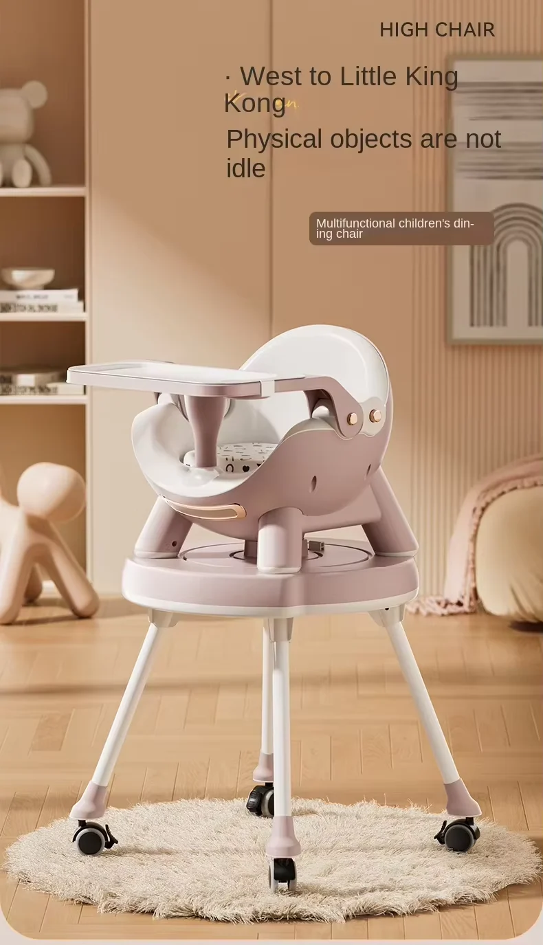 Infantes Baby Multipurpose Feeding Highchair Brown - Image 9