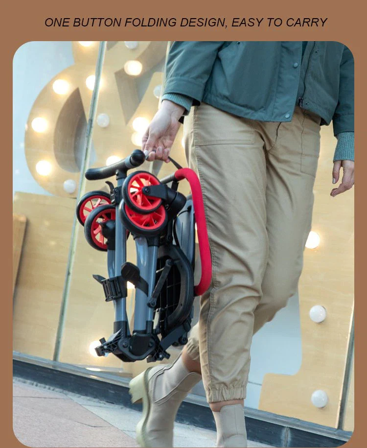 Infantes Baby Portable Lightwight Red & Blue - Image 2