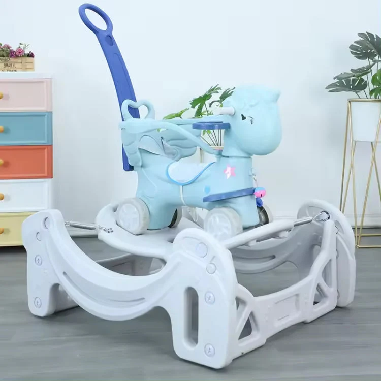 Infantes Children'S Plastic Rocking Horse Grey