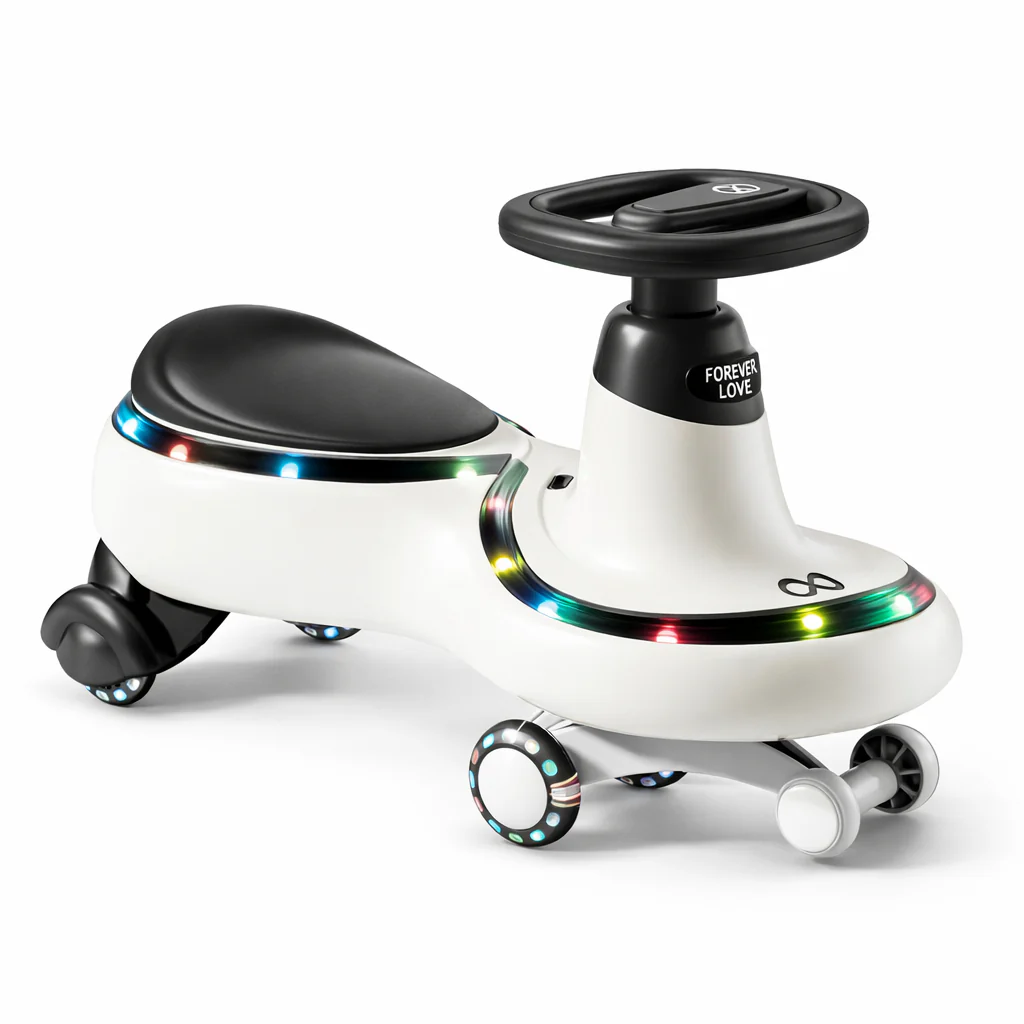 Infantes Kids Auto Ride on White & Black
