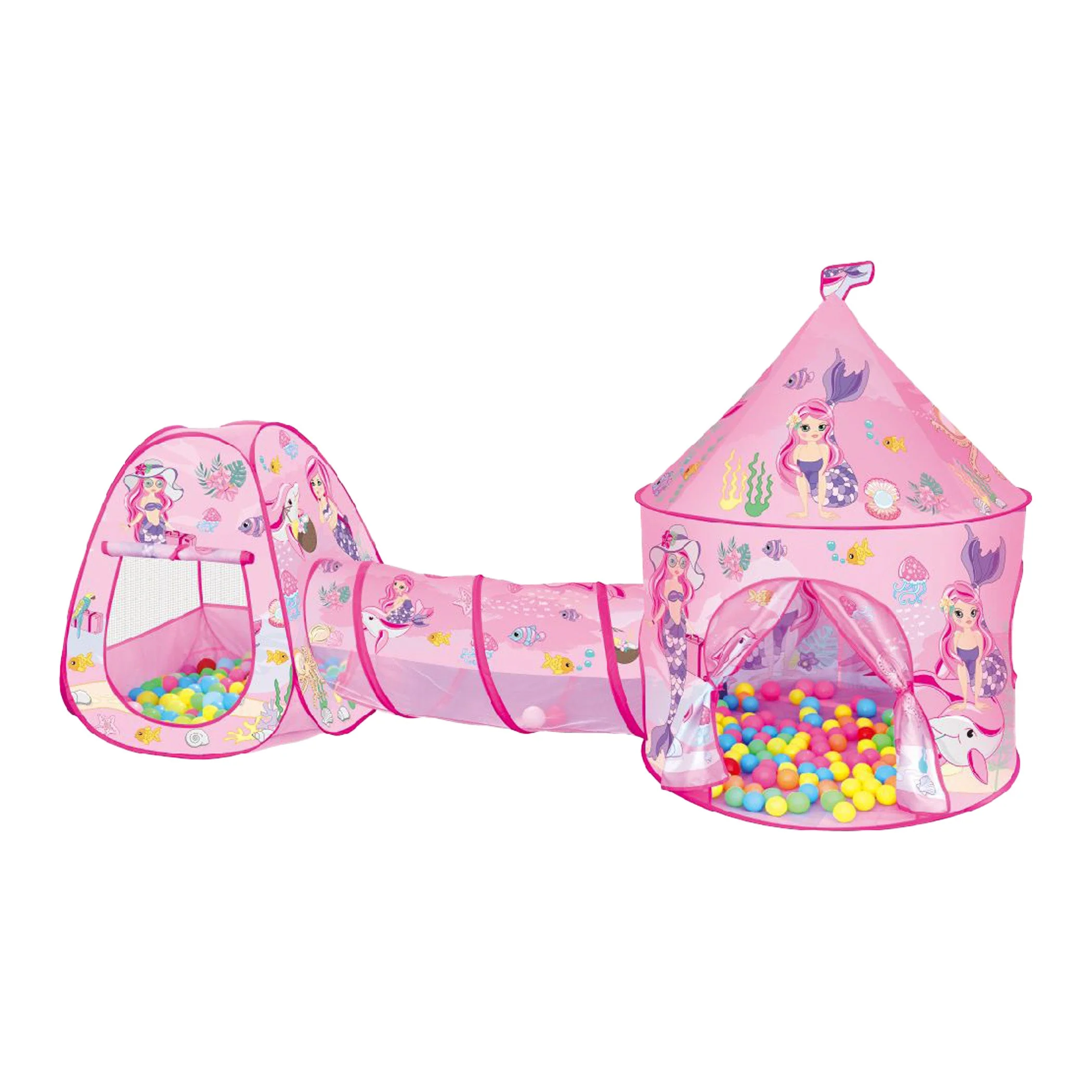 Infantes Kids Play Tent Castle Mermaid Pink