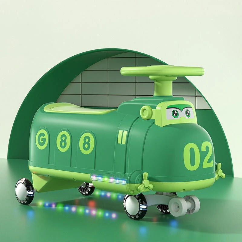 Infantes Kids Ride On Plane Green