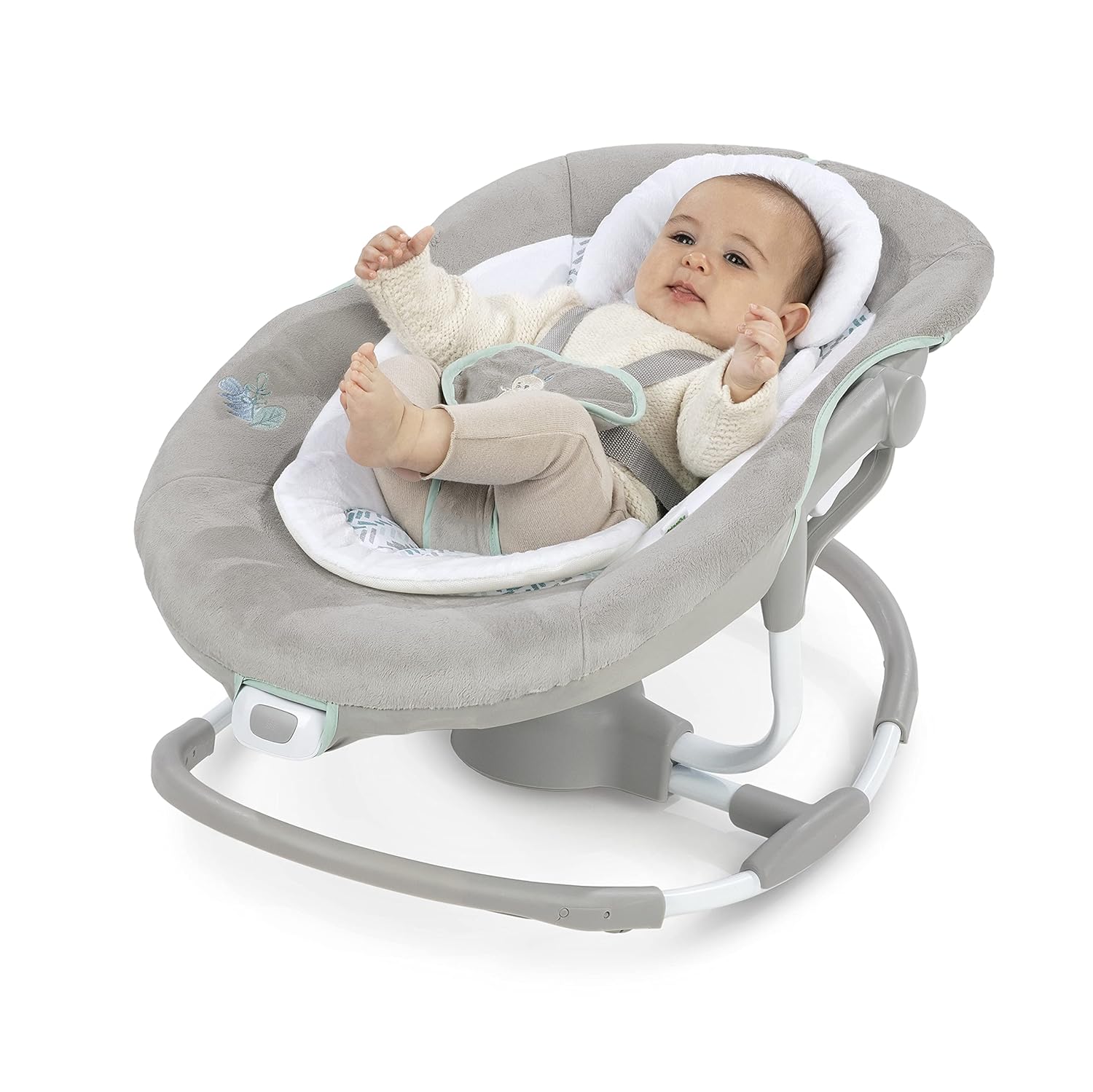 Ingenuity InLighten 2-in-1 Baby Swing & Rocker - Spruce - Image 7