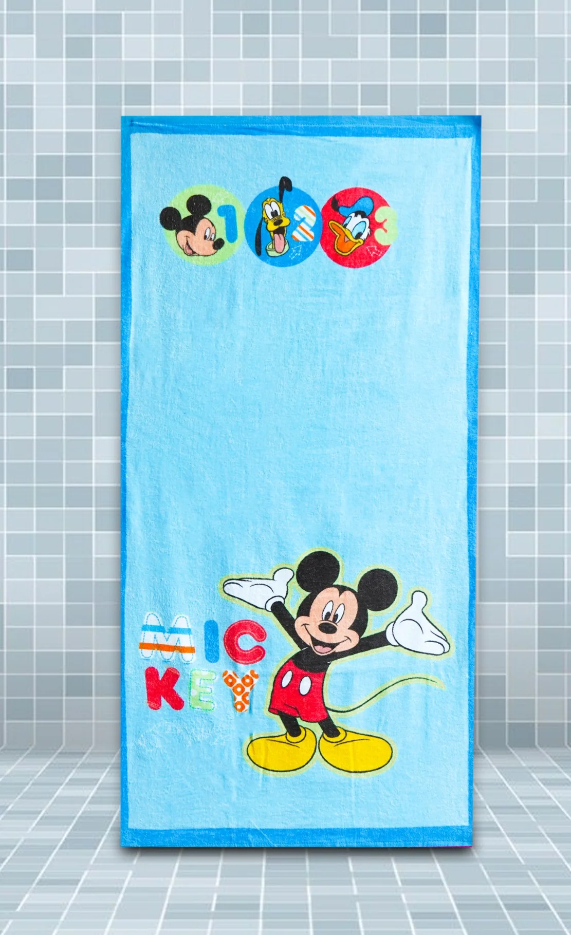 Kids Bath Towel Mickey Blue - Sunshine
