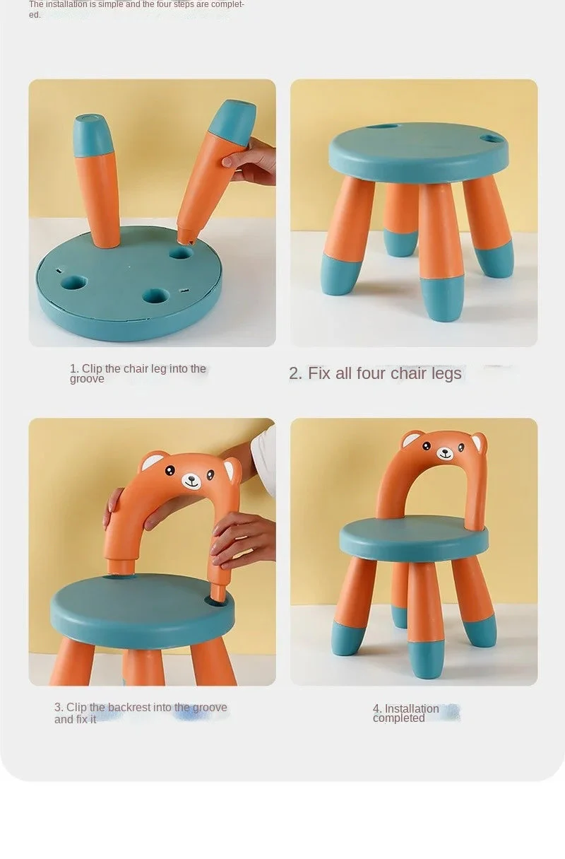 Kids Chair Bear Yellow - Sunshine - Image 5