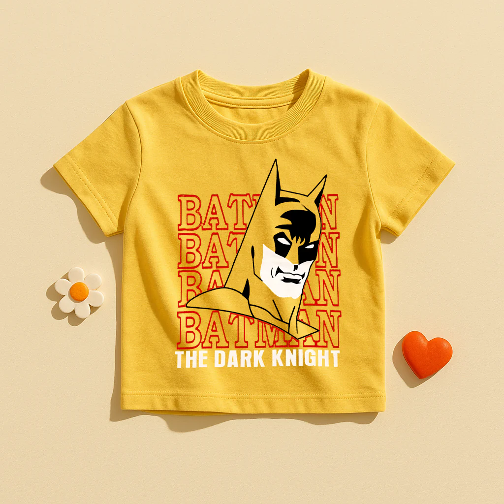 Kids Cotton T-Shirt Batman Lemon - Mini Champ - Image 2