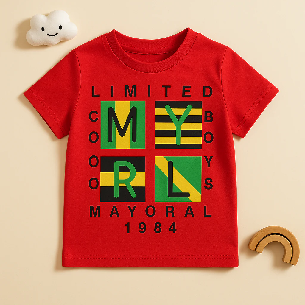 Kids Cotton T-Shirt Cool Boys Red - Mini Champ - Image 2
