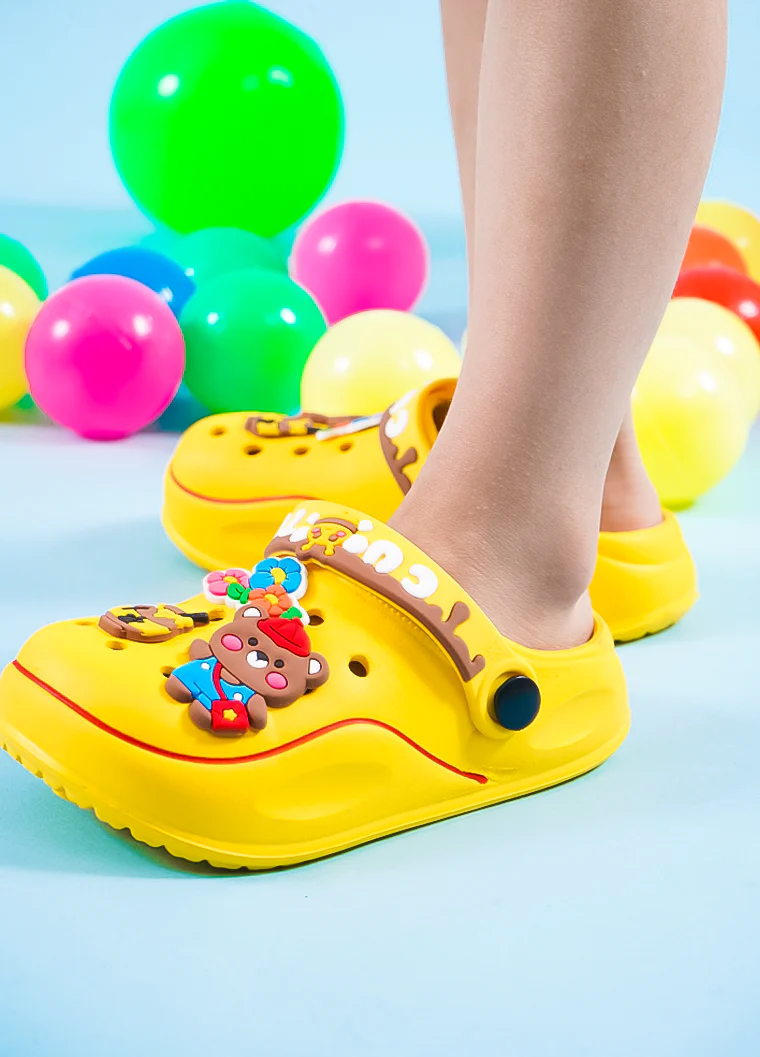 Kids Crocs Honey Bear Yellow - Sunshine - Image 3