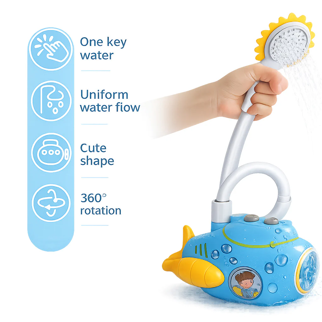 Kids Electric Sprinkler Bath Machine Blue - Sunshine - Image 2