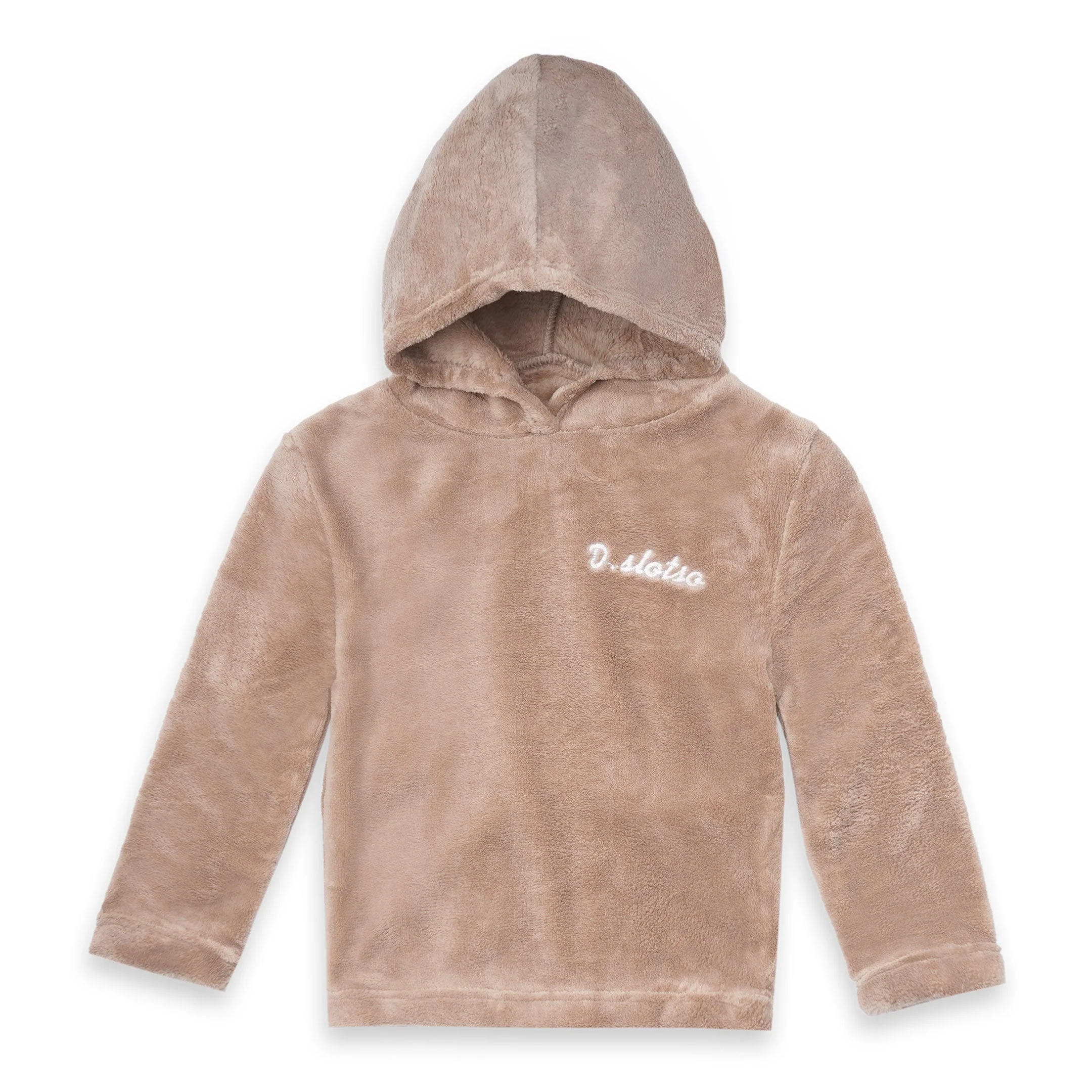 Kids Fleece Hoodie & Pajama Set Brown - Sunshine - Image 5