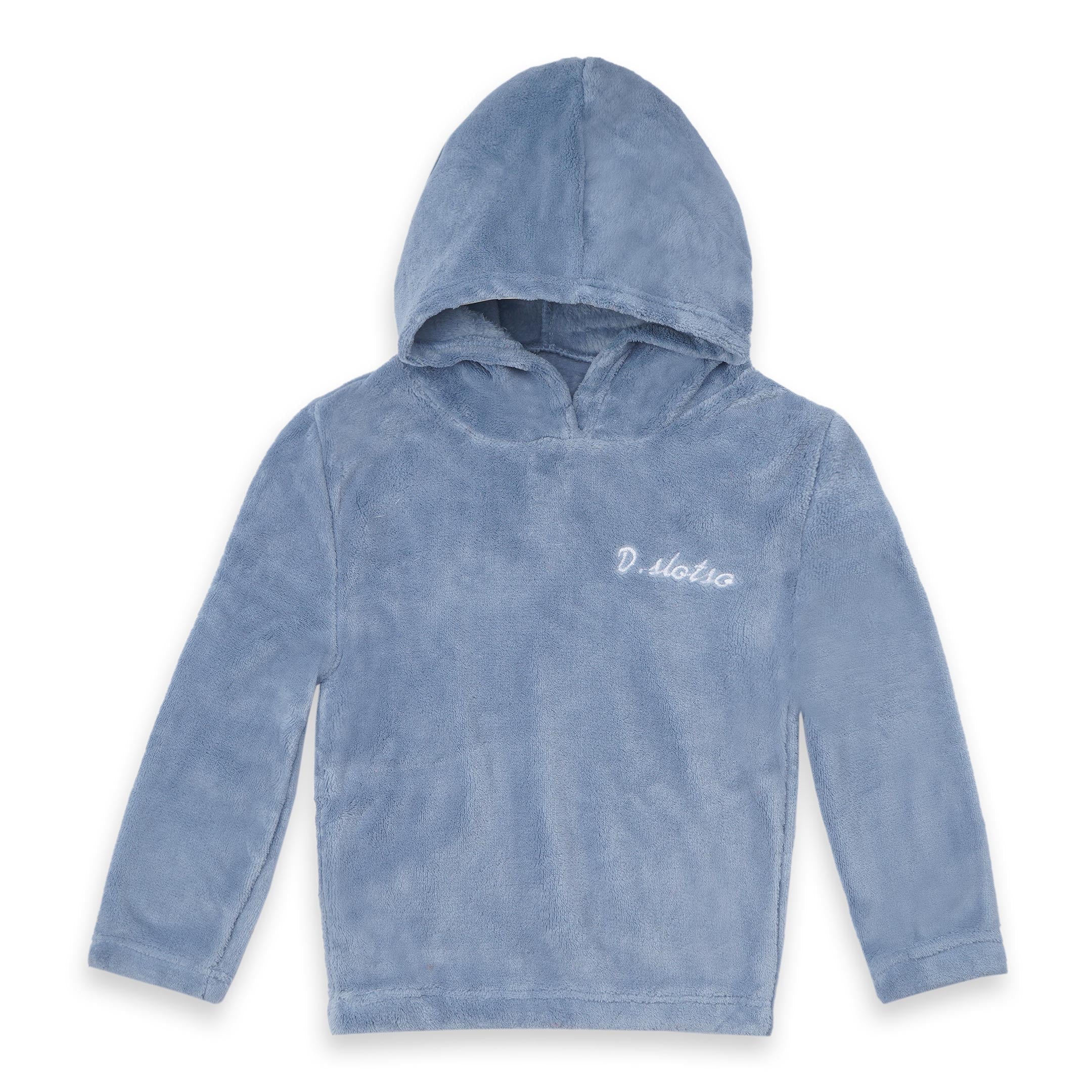 Kids Fleece Hoodie & Pajama Set Light Blue - Sunshine - Image 4