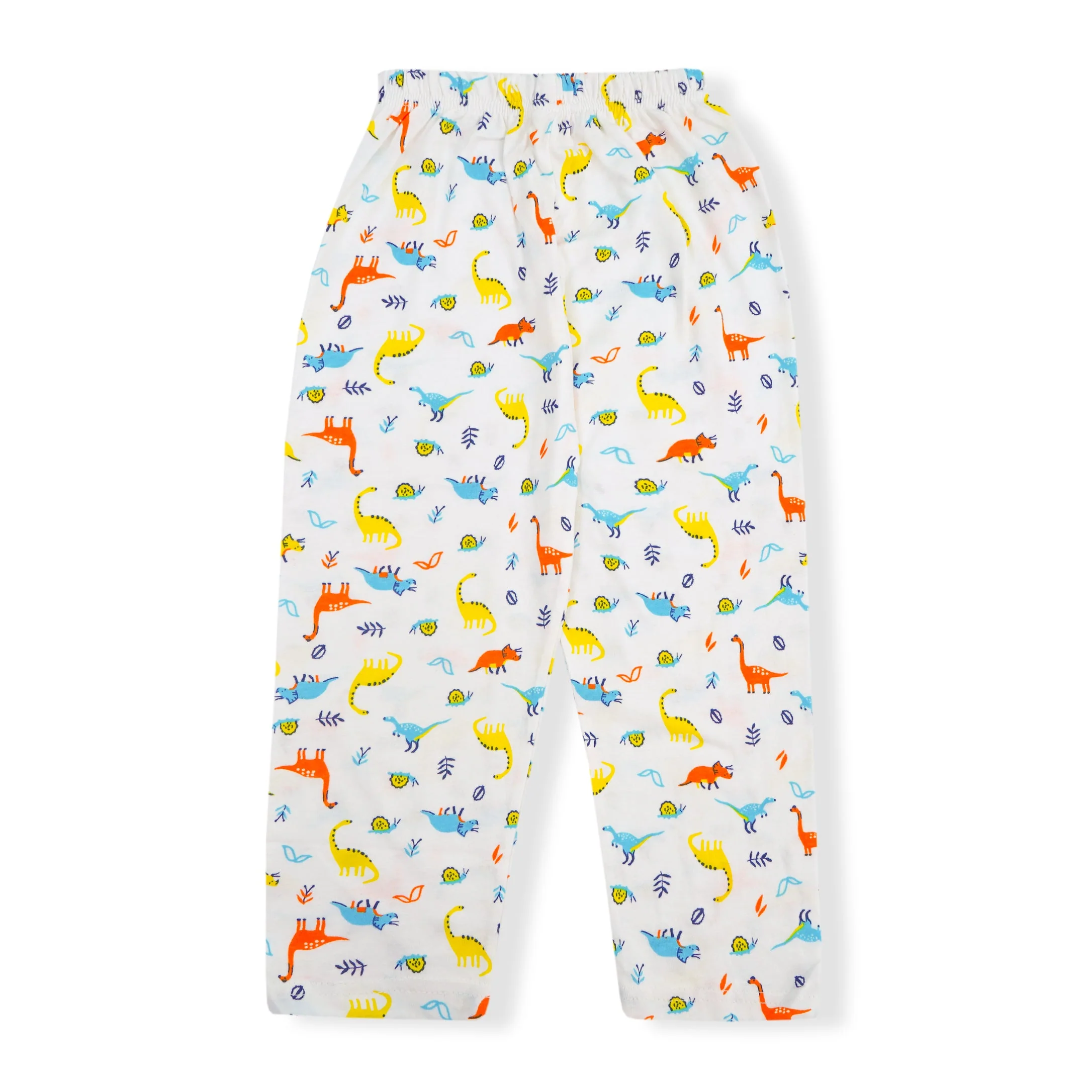 Kids Full-Sleeves Pajama Set Dinosaur Off White - Mini Charm - Image 7
