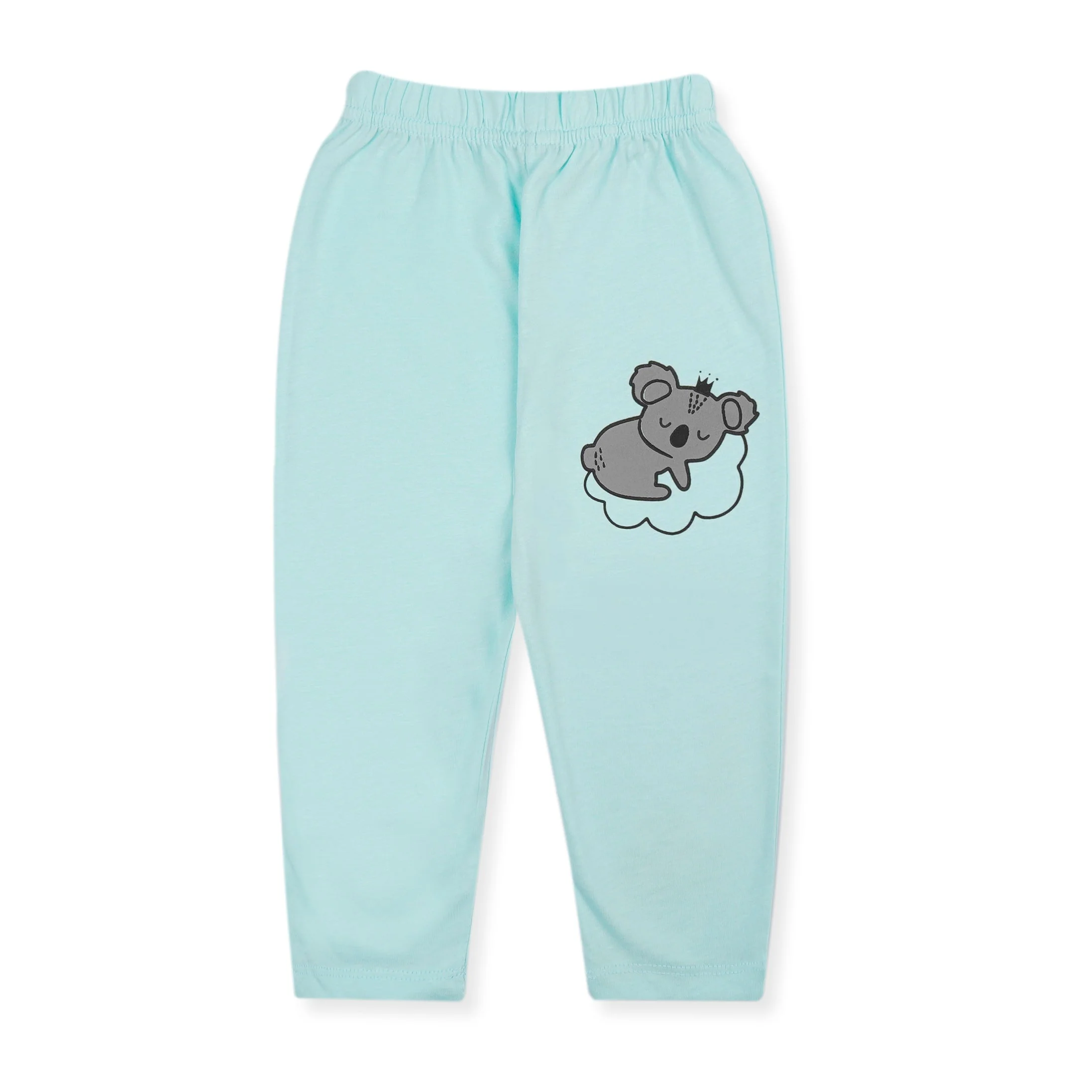 Kids Full-Sleeves Pajama Set Koala Sea Green - Sunshine - Image 5