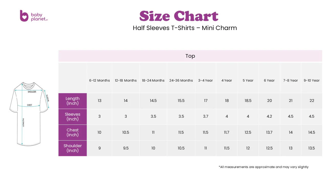 Kids Half-Sleeves T-Shirt Travel Blue - Mini Charm - Image 5