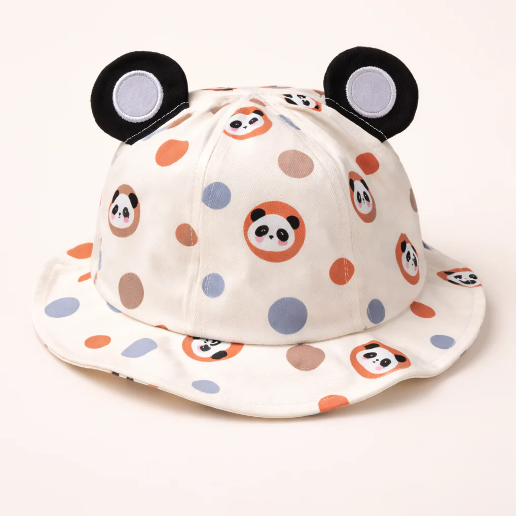 Kids Hat Panda Orange - Sunshine