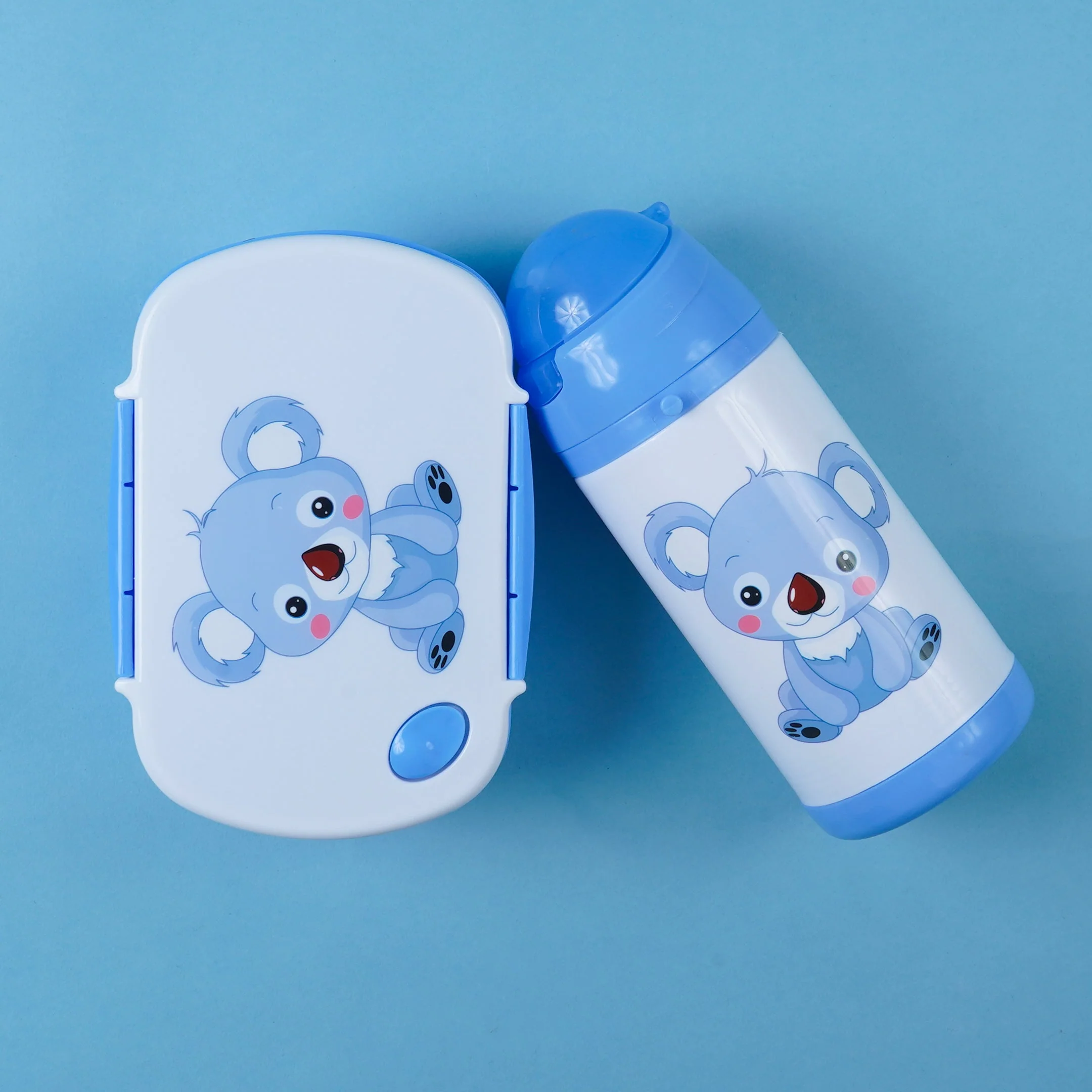 Kids Lunch Box & Water Bottle Set Koala Blue - Sunshine