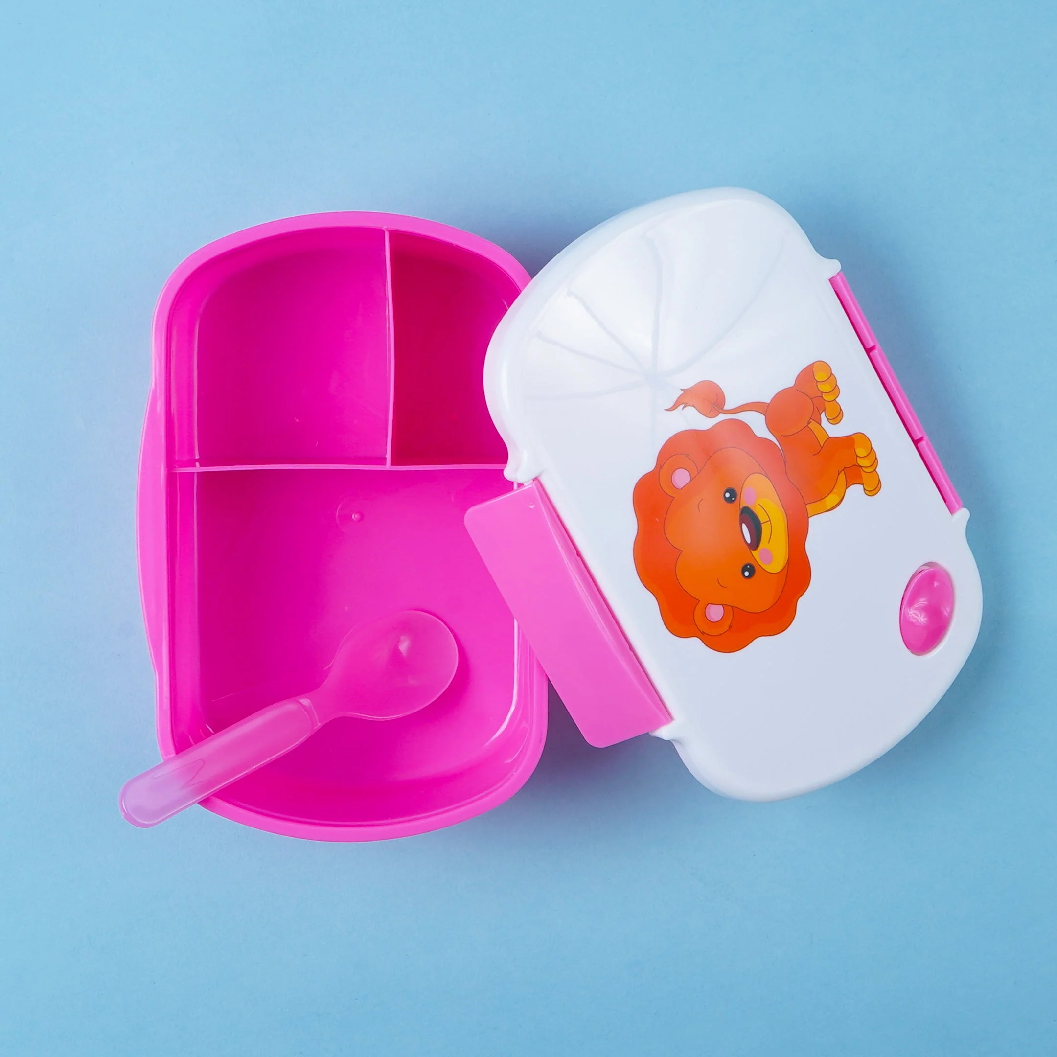 Kids Lunch Box & Water Bottle Set Lion Pink - Sunshine - Image 2