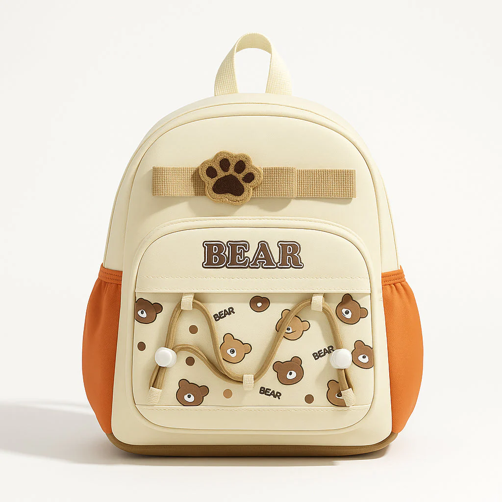 Kids Mini Backpack Bear Beige - Sunshine - Image 2