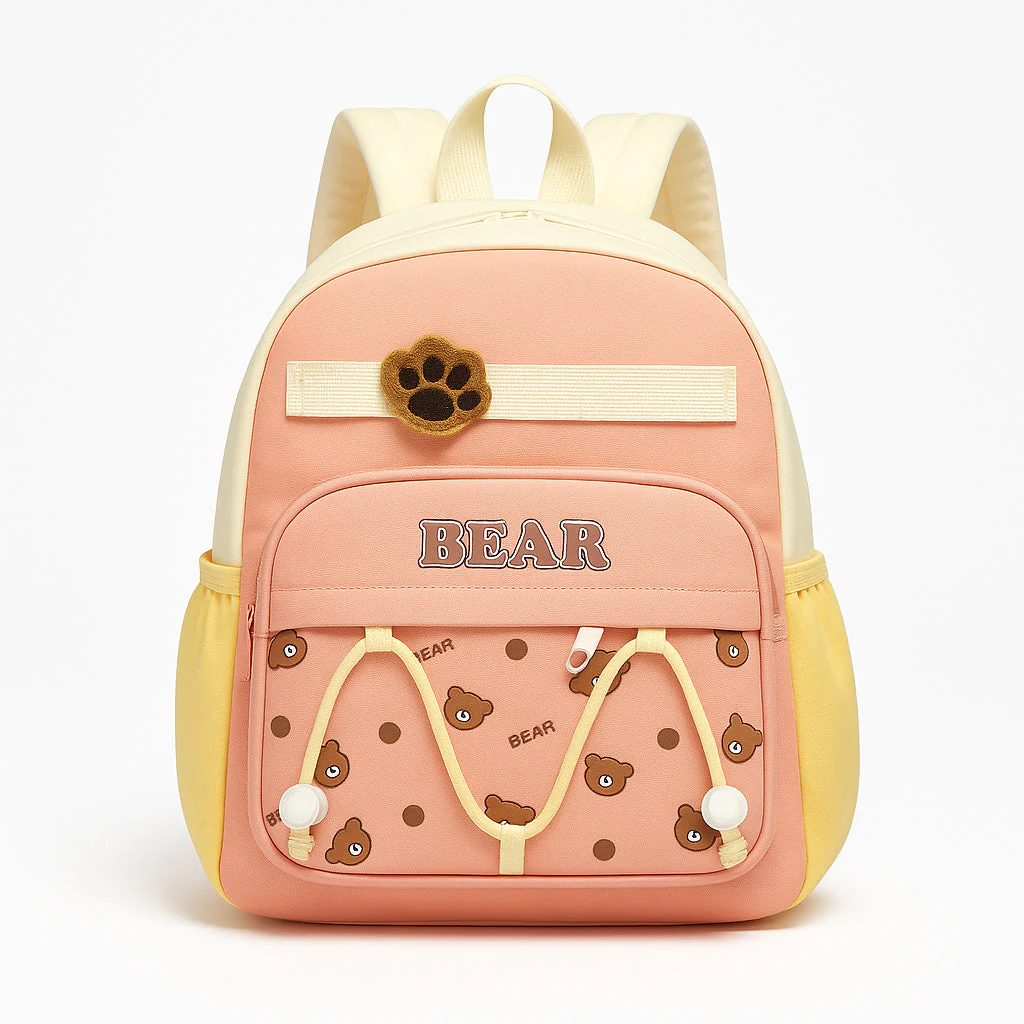 Kids Mini Backpack Bear Peach - Sunshine - Image 2