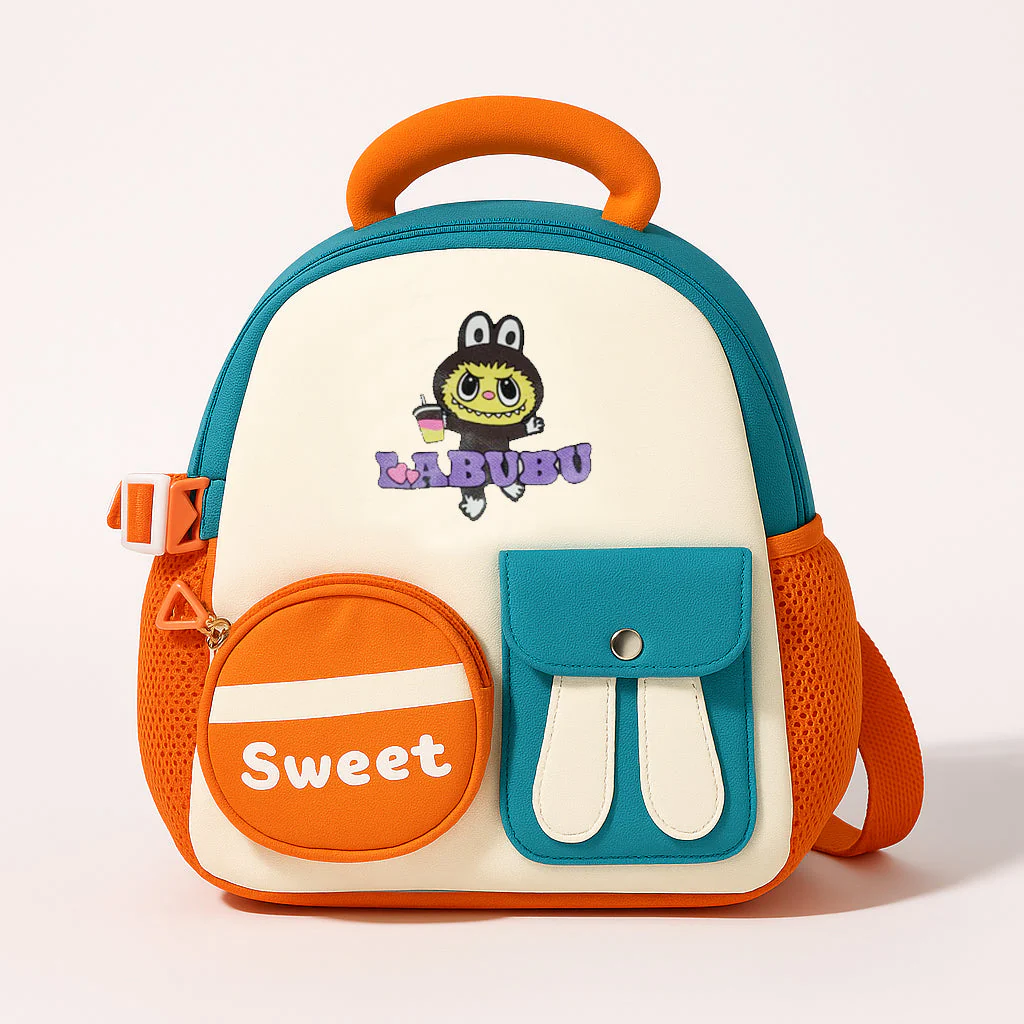 Kids Mini Backpack Labubu Orange - Sunshine - Image 2