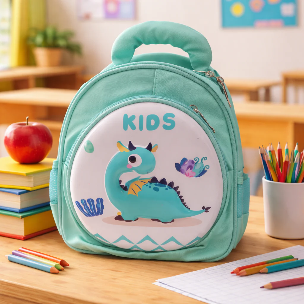 Kids Mini School Bag Dino Sea Green - Topse