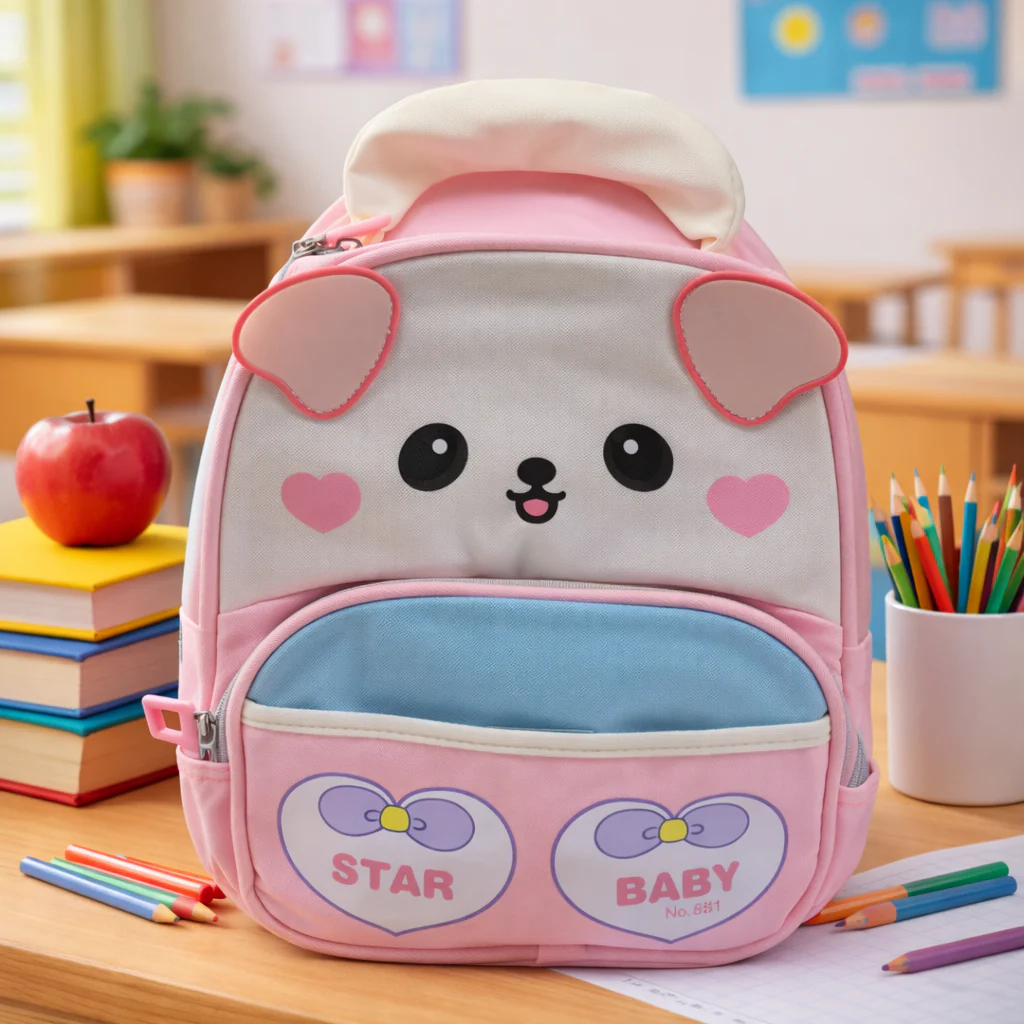 Kids Mini School Bag Puppy Pink - Topse