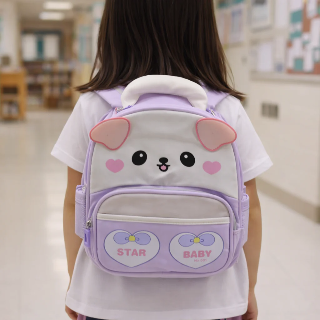 Kids Mini School Bag Puppy Purple - Topse - Image 2