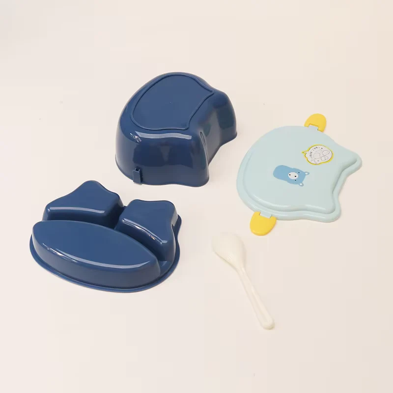 Kids Plastic Lunch Box Penguin Peach - Sunshine - Image 4