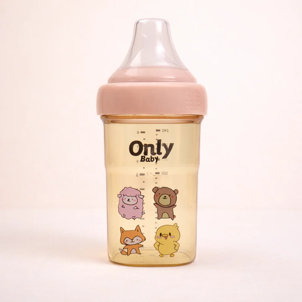 Kids Plastic Sipper Cup Peach 240Ml - Sunshine