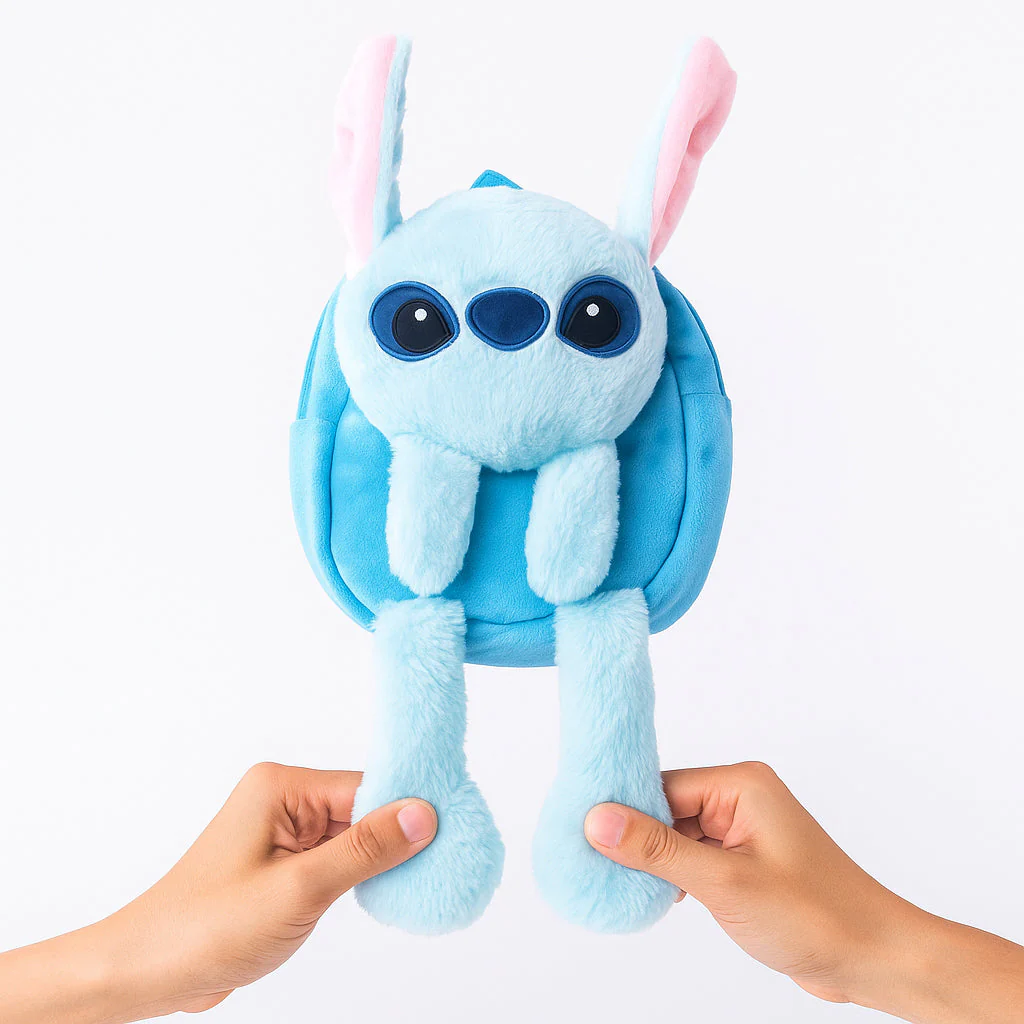 Kids Pop Ear Character Plush Backpack Koala Blue - Sunshine - Image 3
