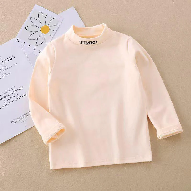 Kids Premium Mock Neck Beige - Sunshine - Image 4