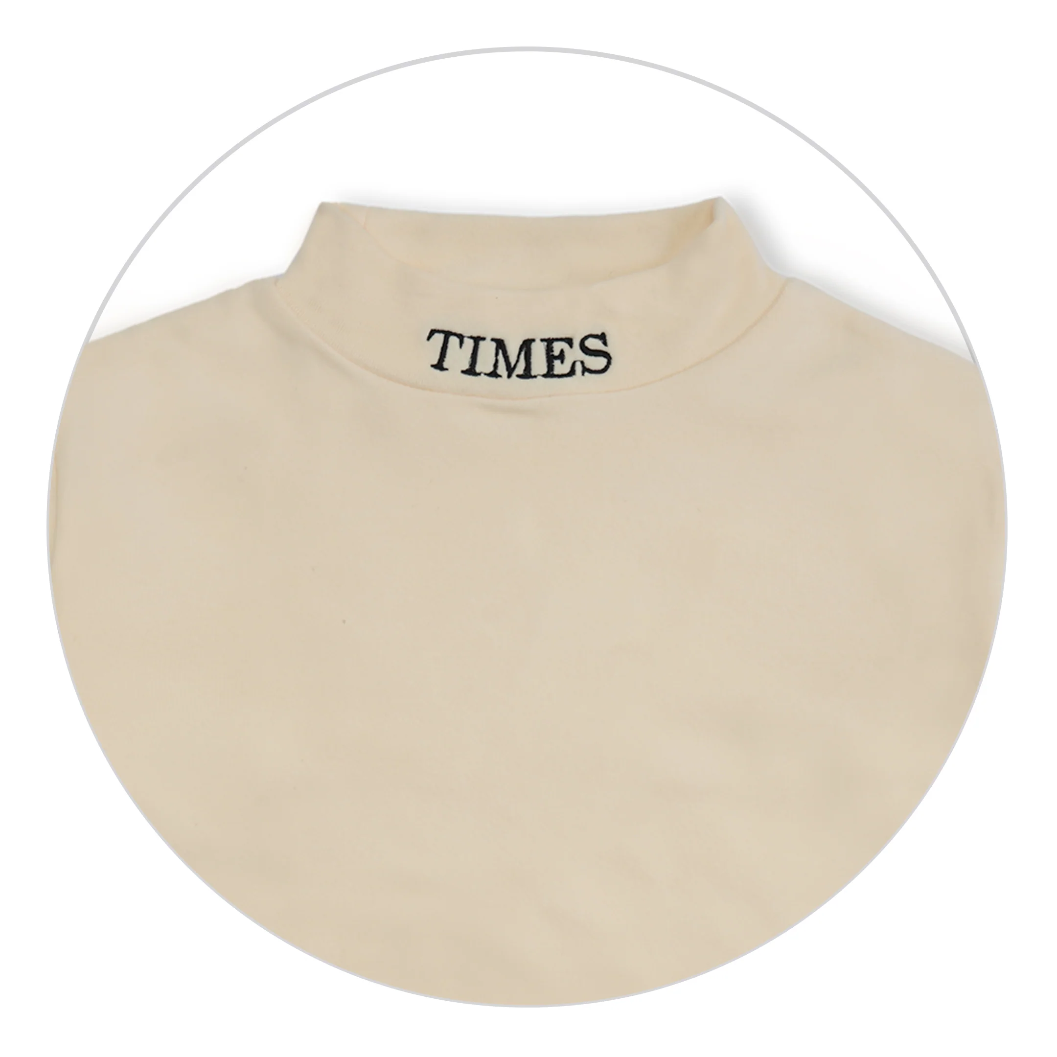 Kids Premium Mock Neck Beige - Sunshine - Image 7