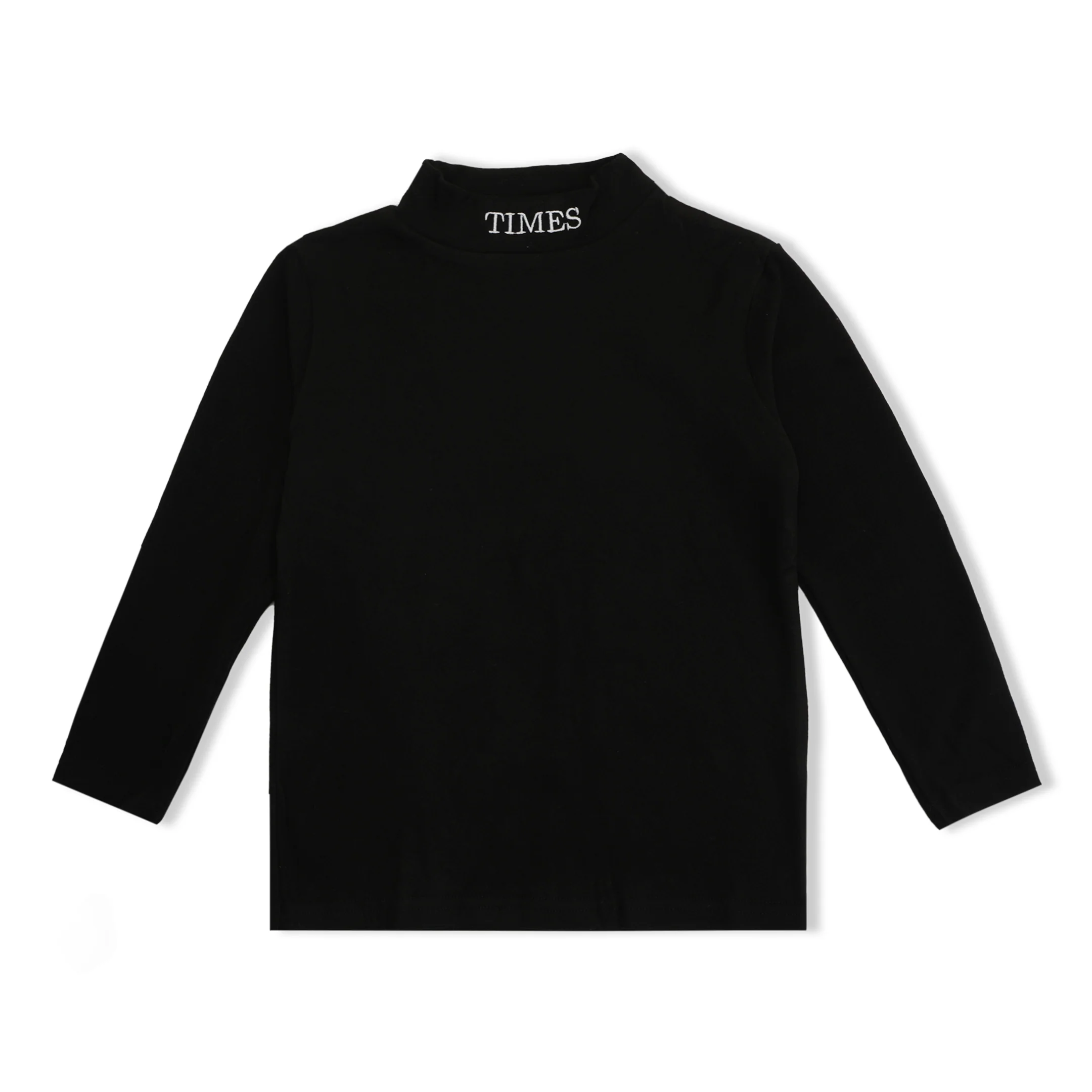 Kids Premium Mock Neck Black - Sunshine - Image 7