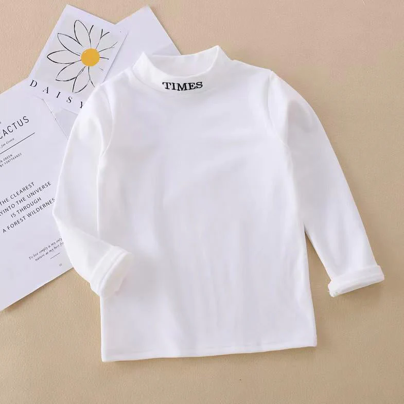 Kids Premium Mock Neck White - Sunshine - Image 4