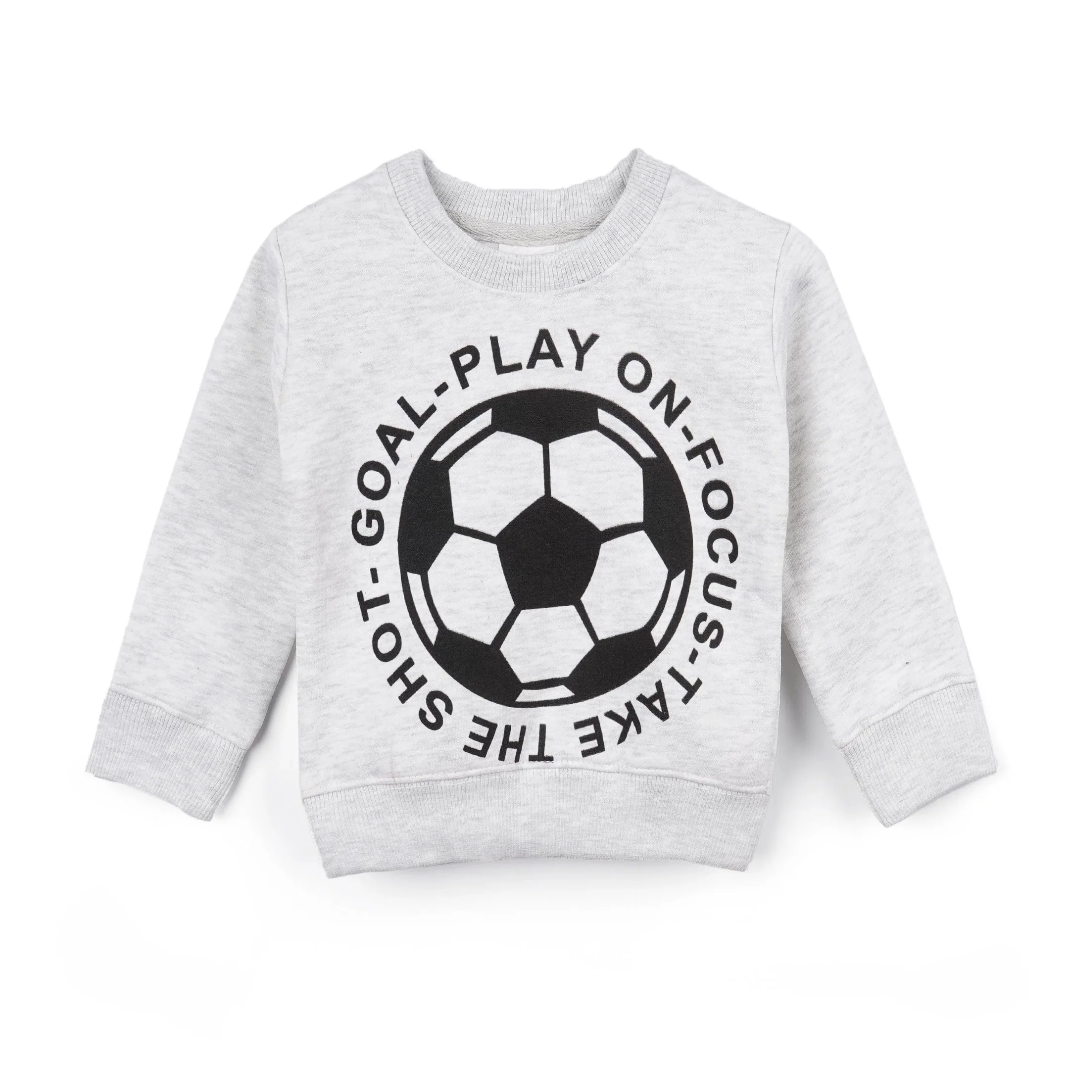 Kids Printed Tracksuit Football Grey - Mini Charm - Image 14