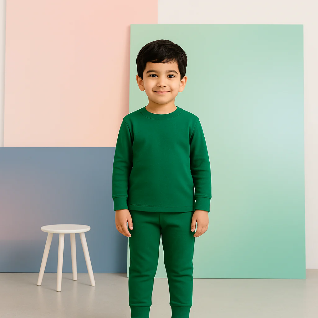 Kids Rib Innerwear Dark Green sw - Sunshine - Image 2
